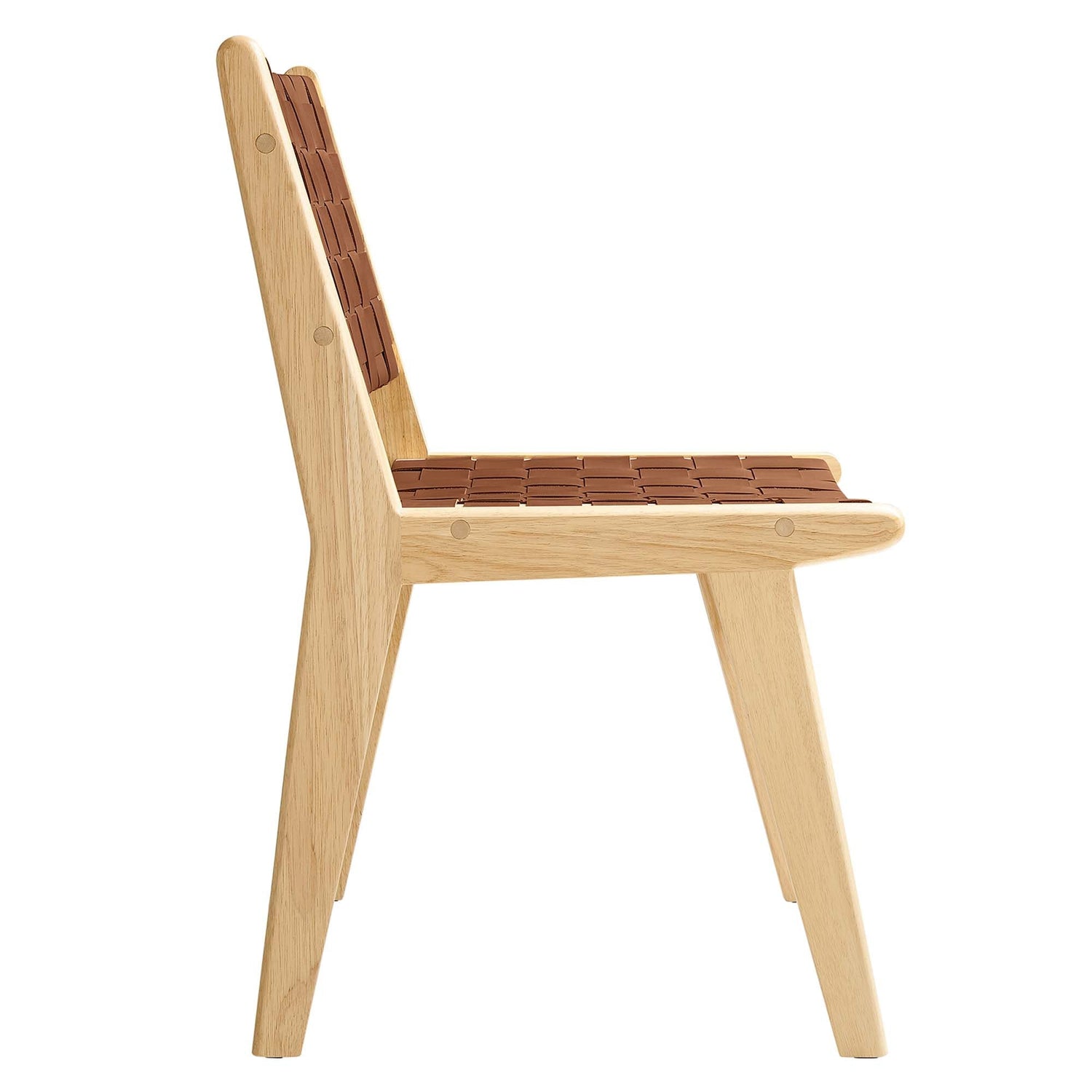 Saoirse Faux Leather Wood Dining Side Chair - Set of 2 by Modway