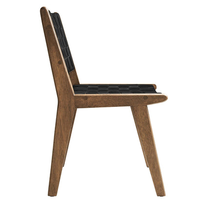 Saoirse Faux Leather Wood Dining Side Chair - Set of 2 by Modway