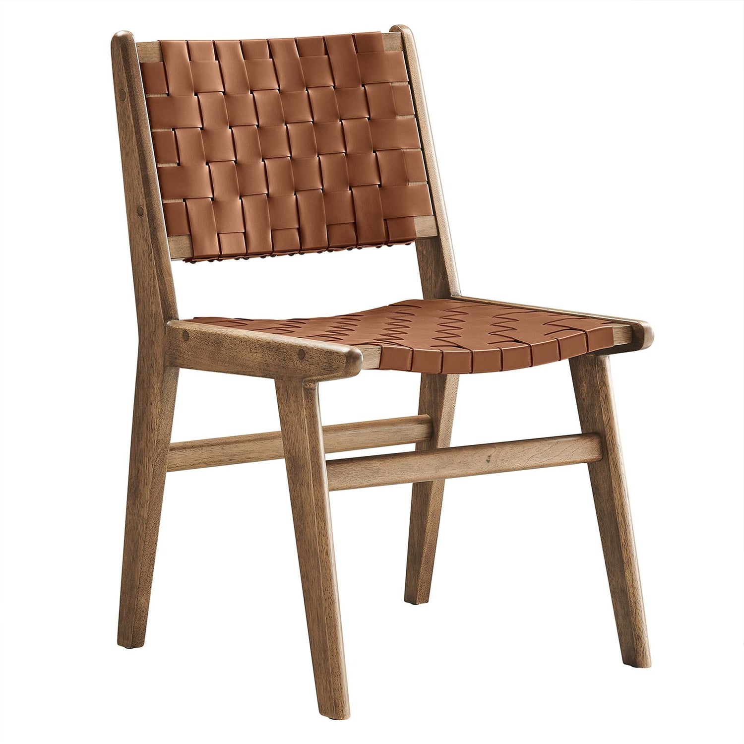 Saoirse Faux Leather Wood Dining Side Chair - Set of 2 by Modway