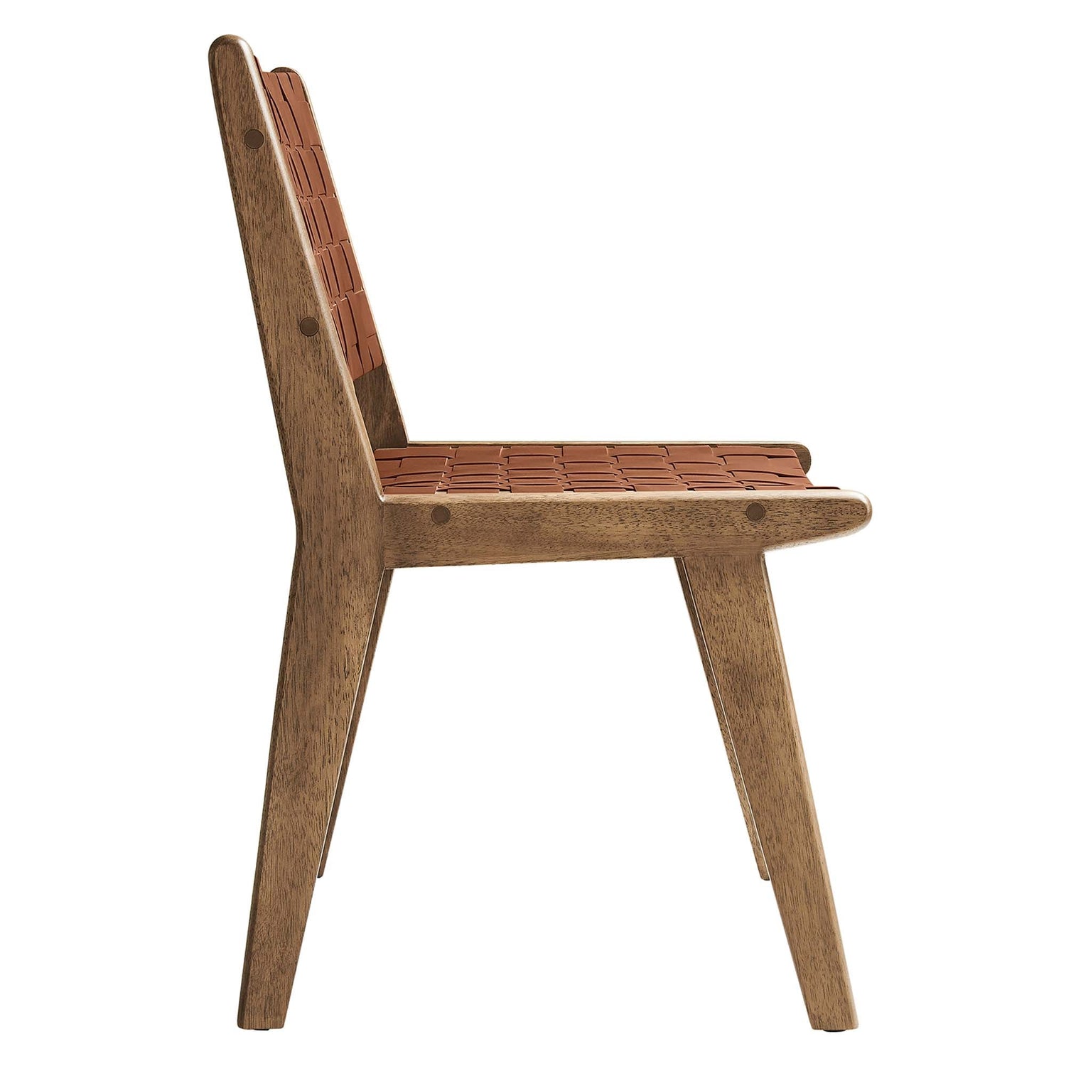 Saoirse Faux Leather Wood Dining Side Chair - Set of 2 by Modway