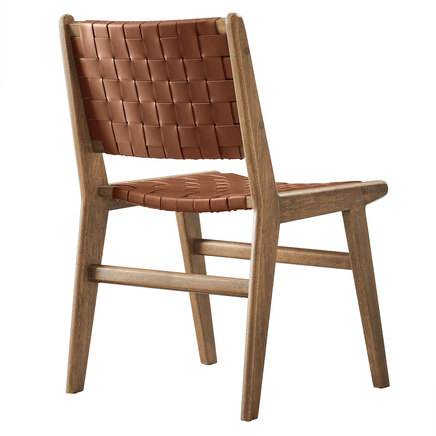 Saoirse Faux Leather Wood Dining Side Chair - Set of 2 by Modway