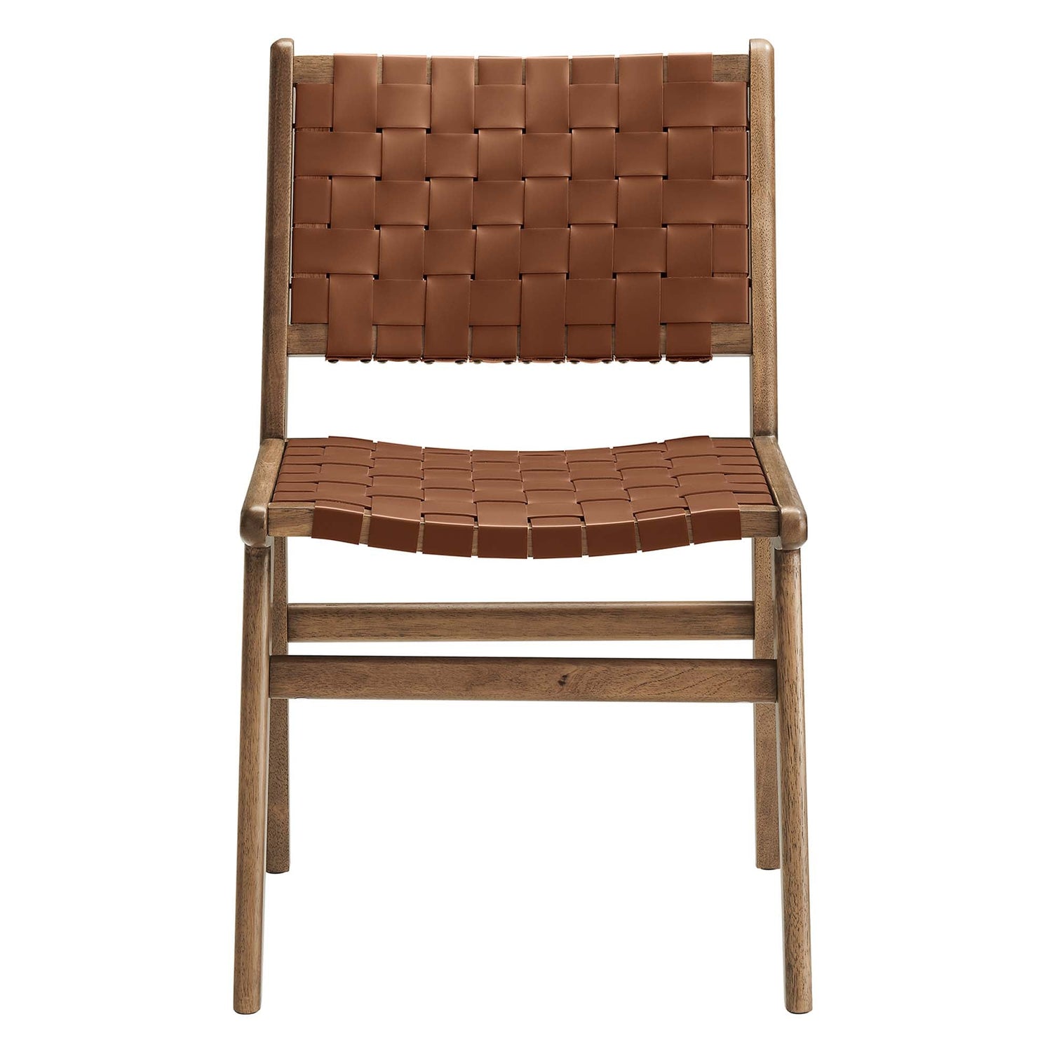Saoirse Faux Leather Wood Dining Side Chair - Set of 2 by Modway