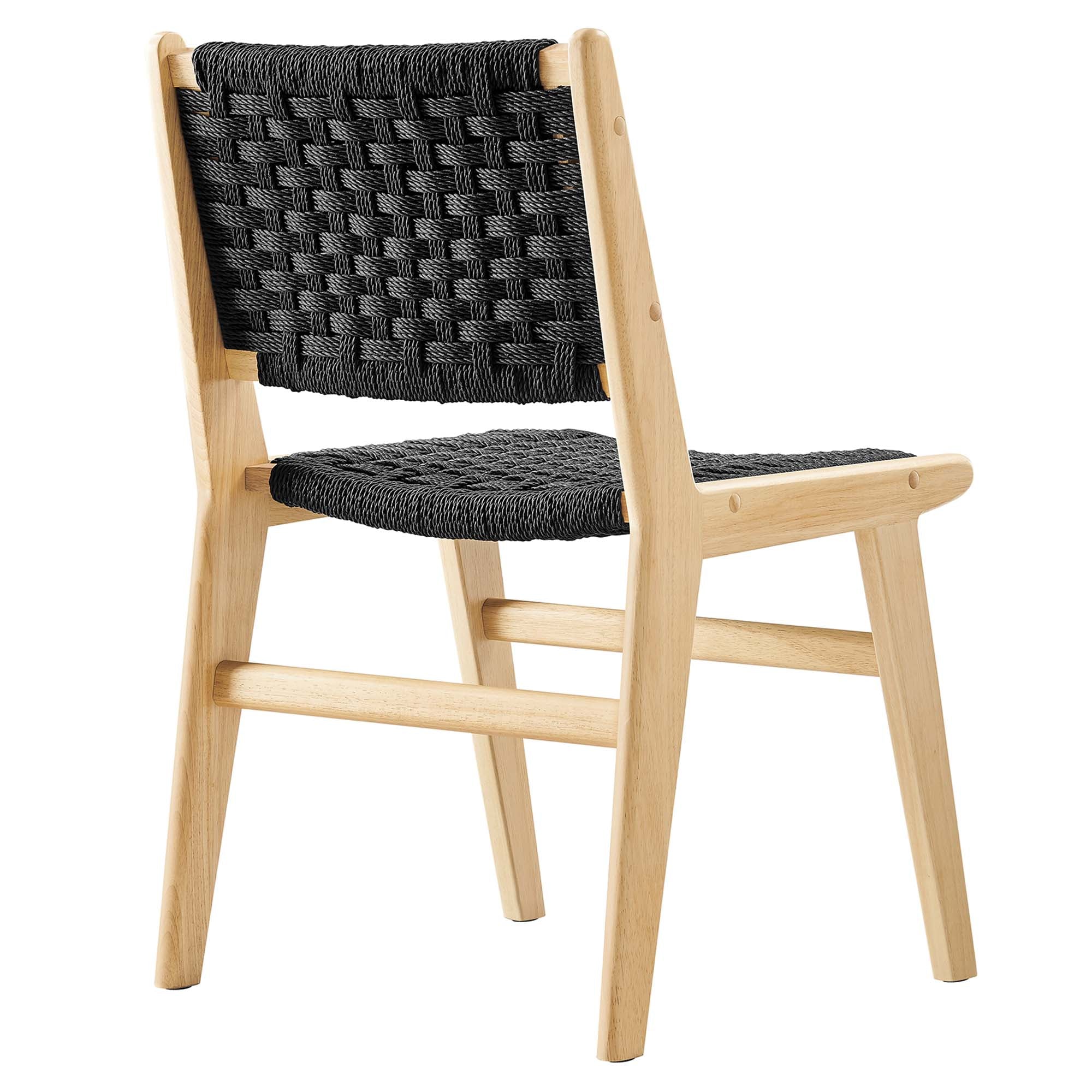 Saoirse Woven Rope Wood Dining Side Chair - Set of 2 by Modway