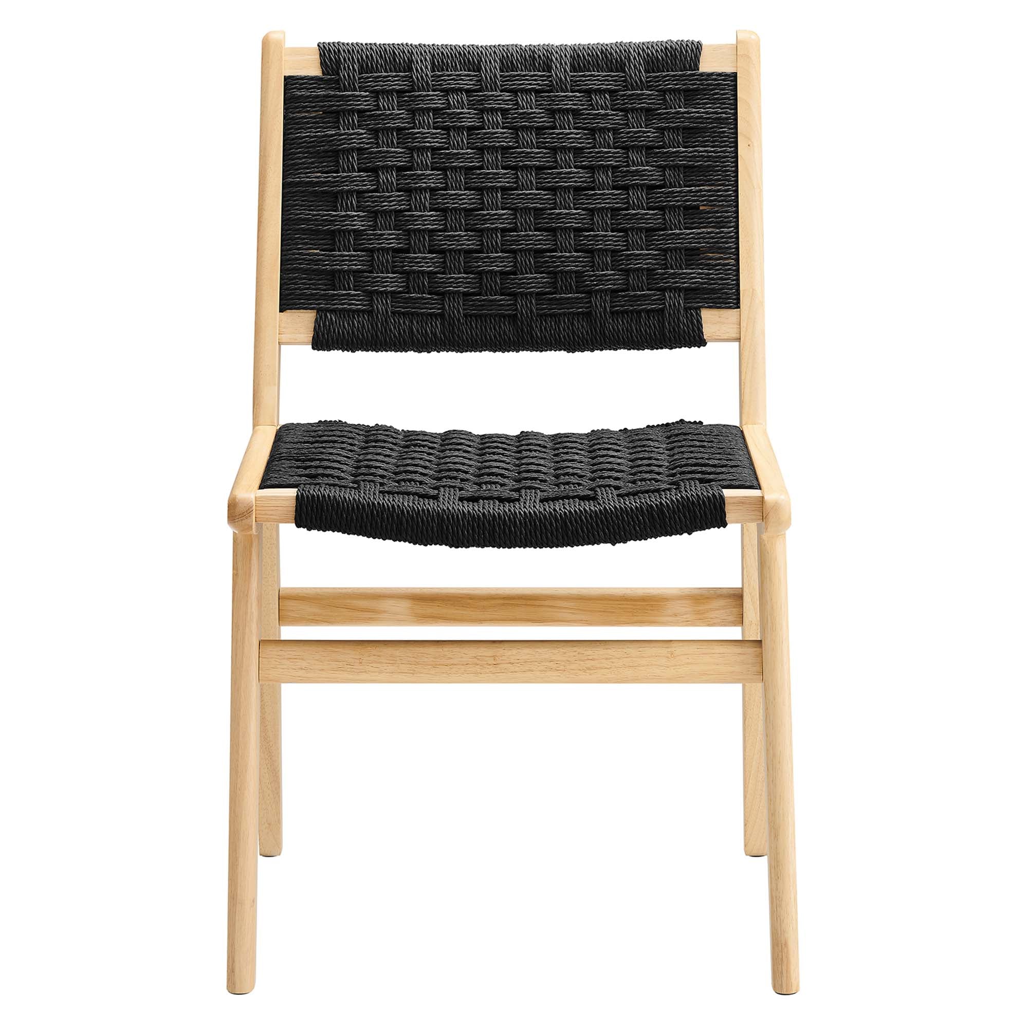 Saoirse Woven Rope Wood Dining Side Chair - Set of 2 by Modway