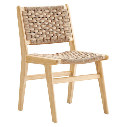 Saoirse Woven Rope Wood Dining Side Chair - Set of 2 by Modway