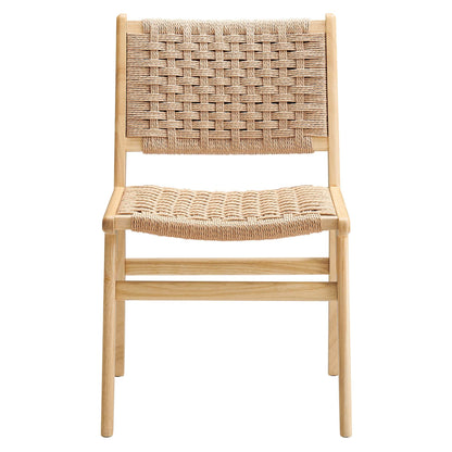 Saoirse Woven Rope Wood Dining Side Chair - Set of 2 by Modway