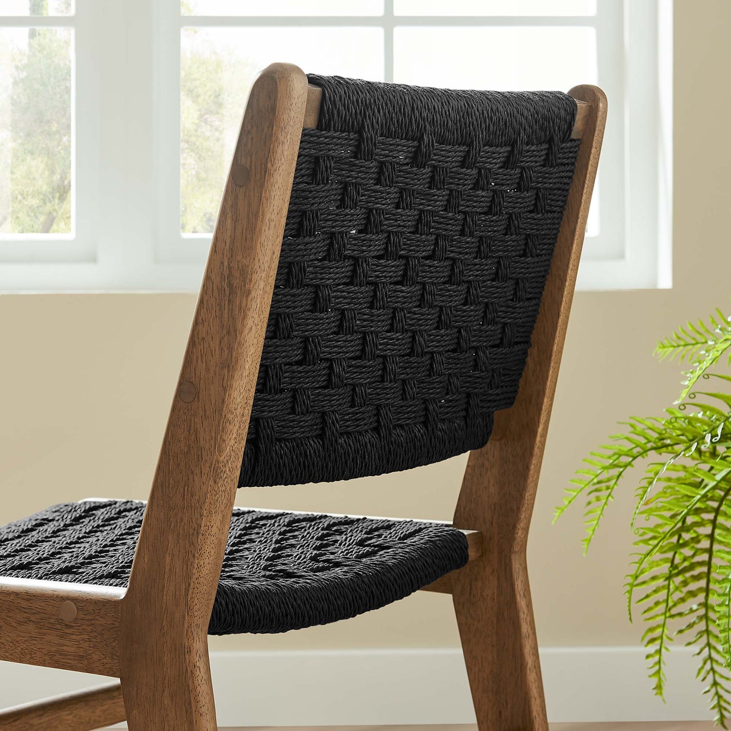 Saoirse Woven Rope Wood Dining Side Chair - Set of 2 by Modway