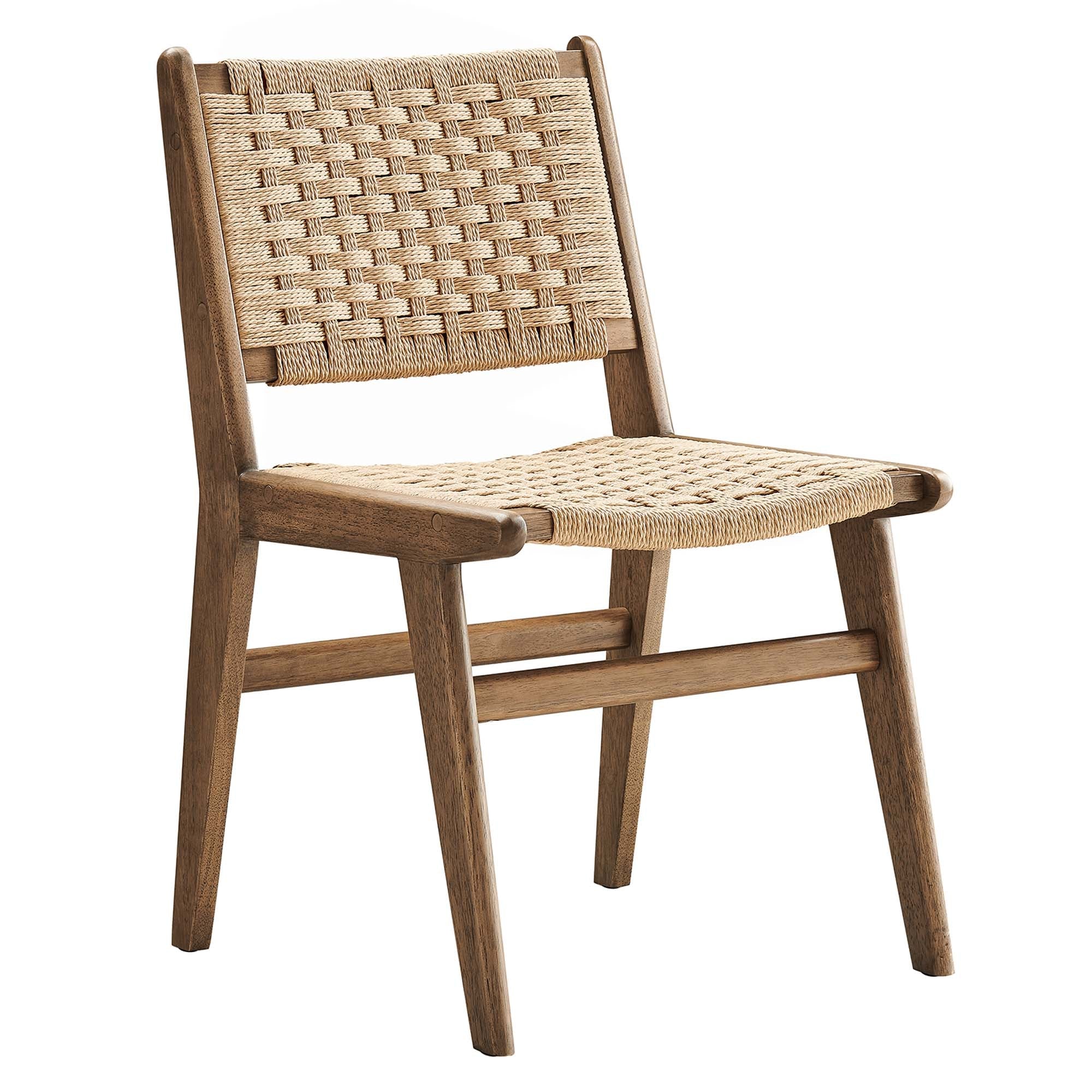 Saoirse Woven Rope Wood Dining Side Chair - Set of 2 by Modway