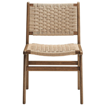 Saoirse Woven Rope Wood Dining Side Chair - Set of 2 by Modway