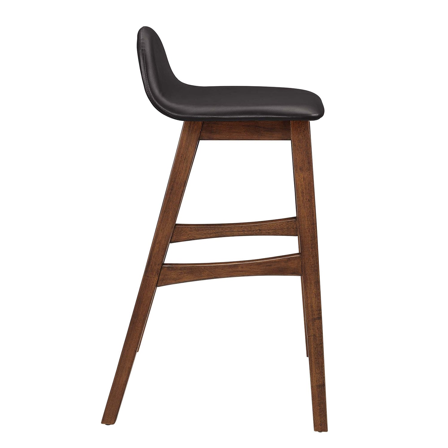 Juno Vegan Leather Wood Bar Stool - Set of 2 by Modway