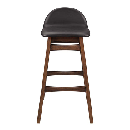 Juno Vegan Leather Wood Bar Stool - Set of 2 by Modway