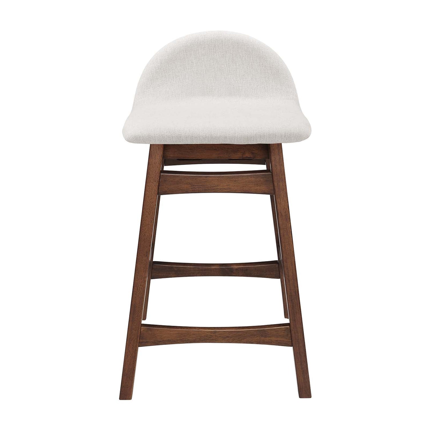 Juno Heathered Fabric Wood Counter Stool - Set of 2 By HouseBean