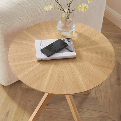 Crossroads 24&quot; Round Wood Side Table by Modway