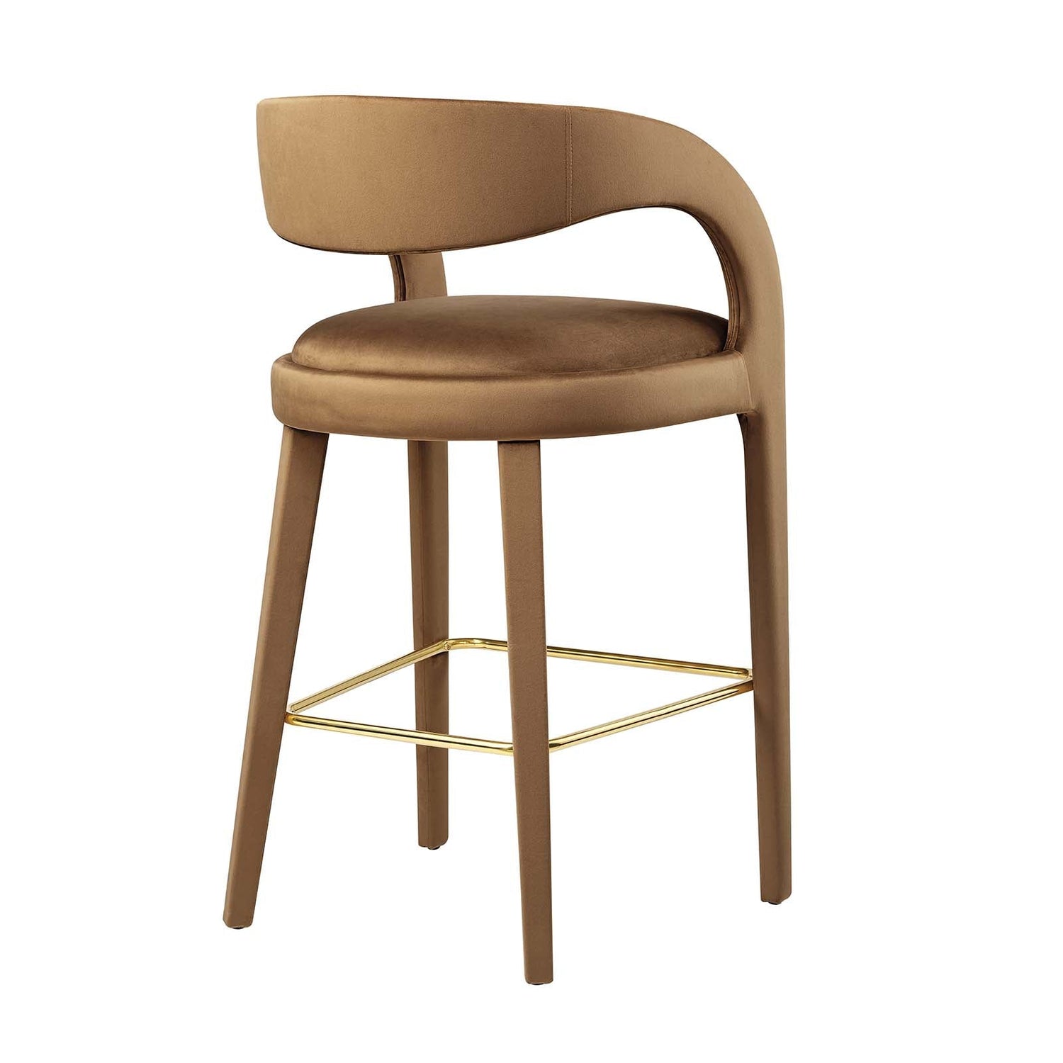 Pinnacle Performance Velvet Bar Stool Set of Two By HouseBean