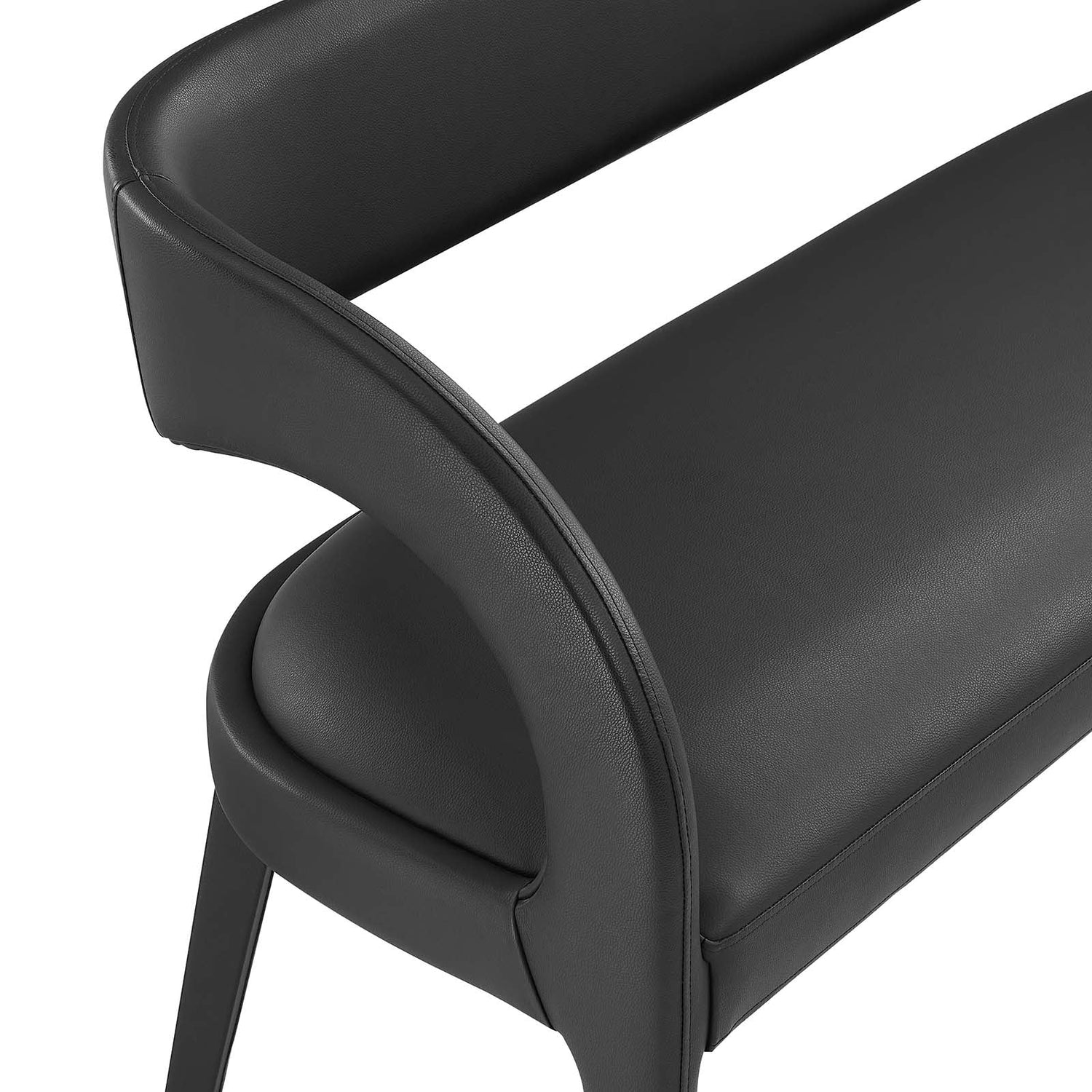 Pinnacle Vegan Leather Accent Bench By HouseBean