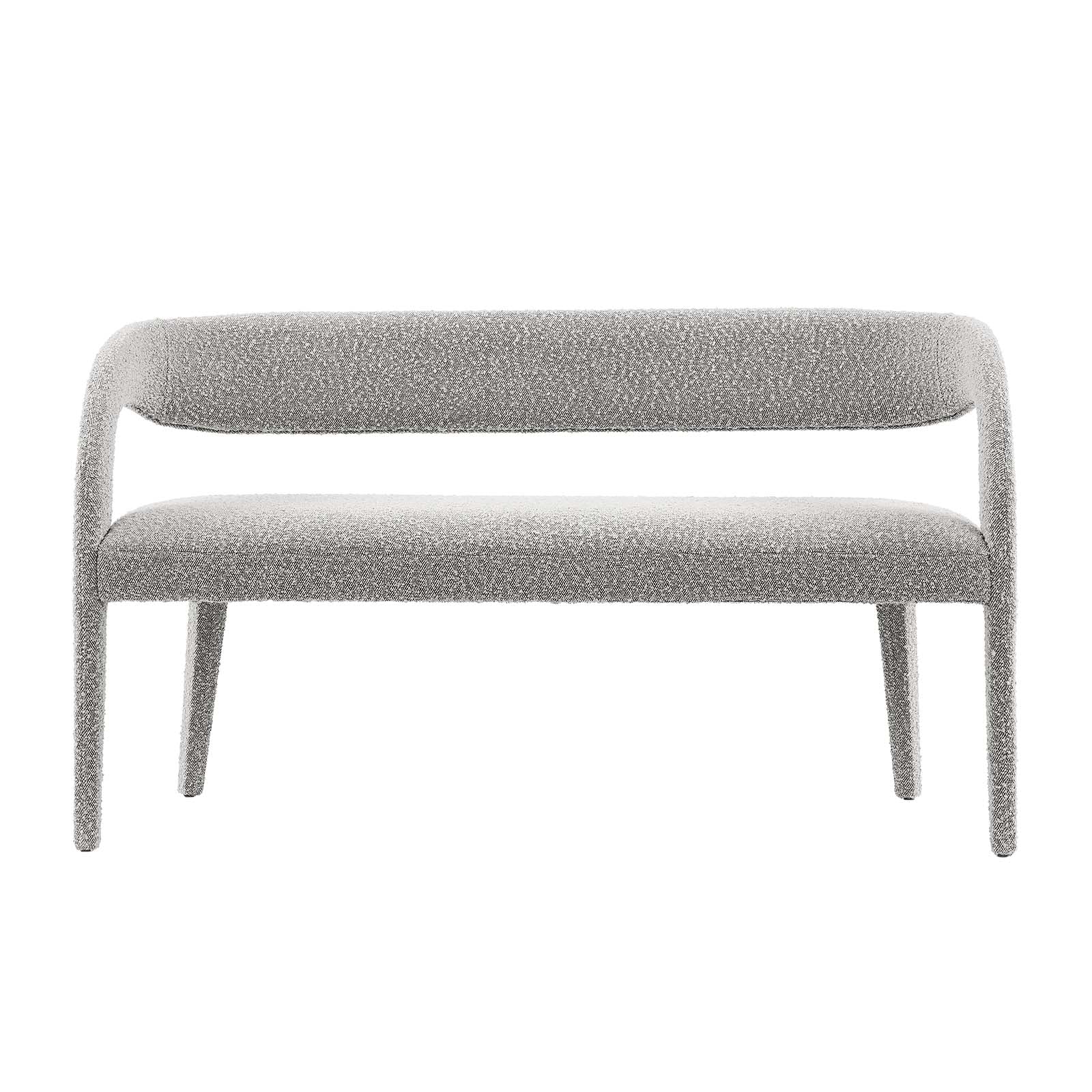 Pinnacle Boucle Fabric Accent Bench By HouseBean