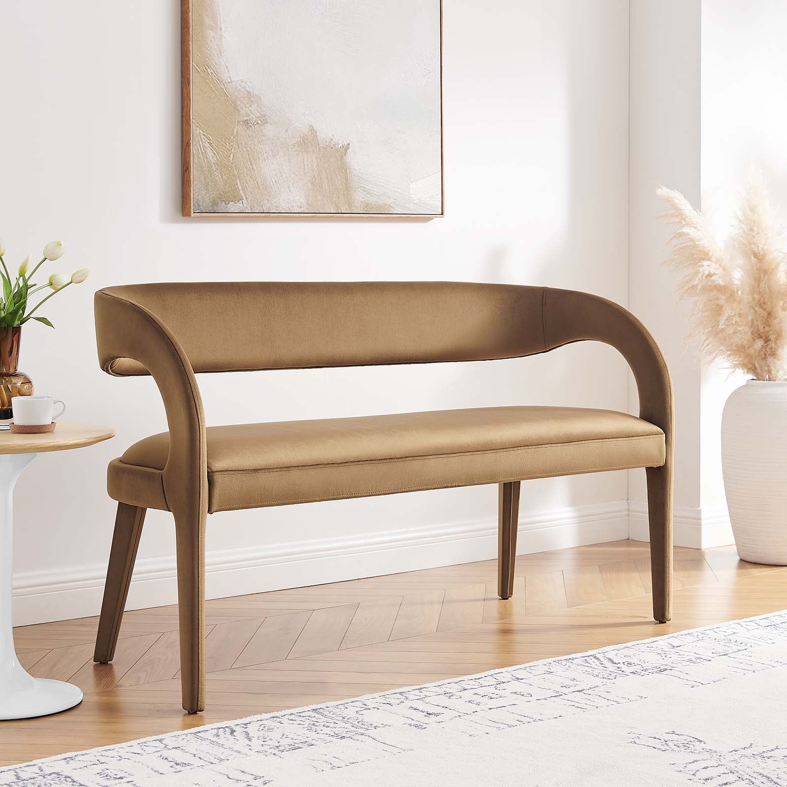 Pinnacle Performance Velvet Accent Bench By HouseBean