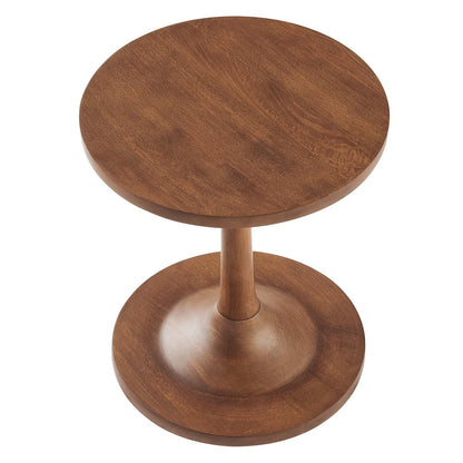 Lina Round Wood Side Table By HouseBean