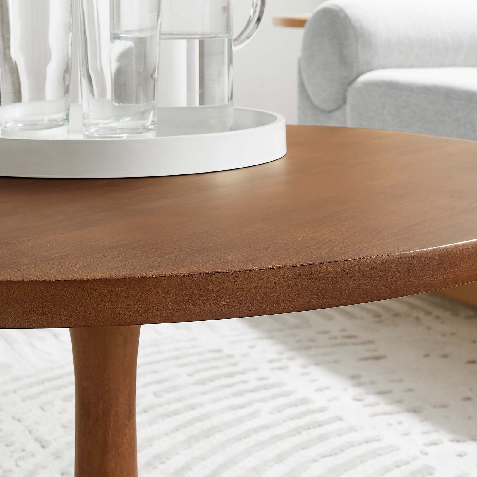 Lina Round Wood Coffee Table by Modway