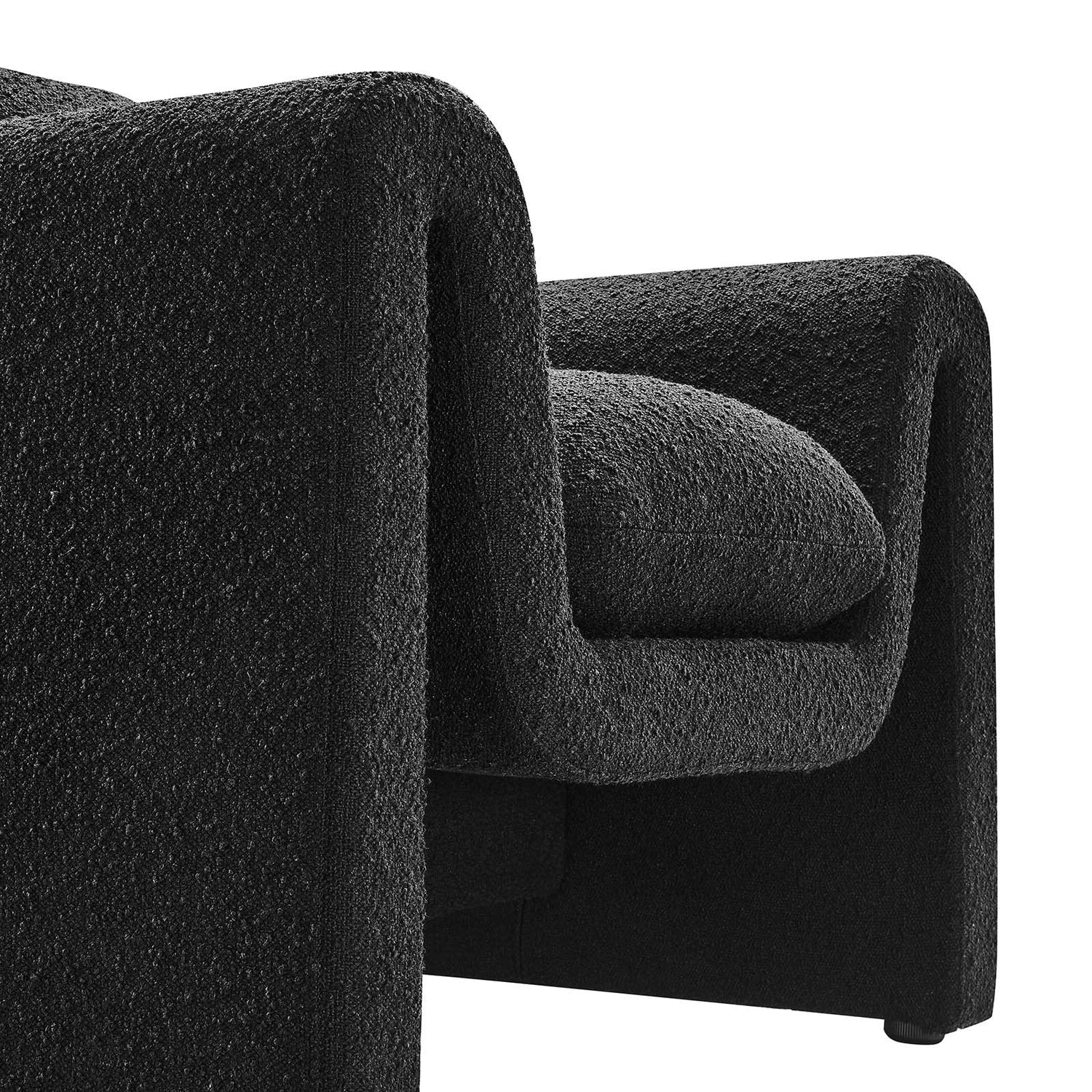 Waverly Boucle Upholstered Armchair By HouseBean