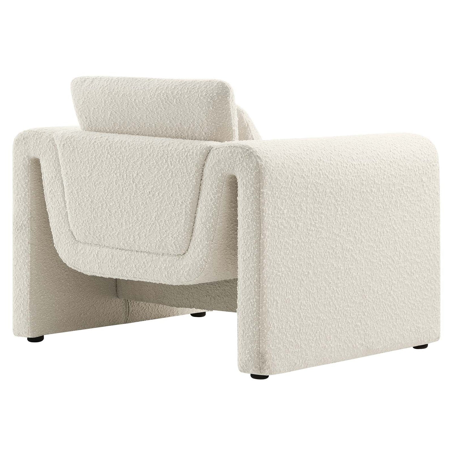 Waverly Boucle Upholstered Armchair By HouseBean