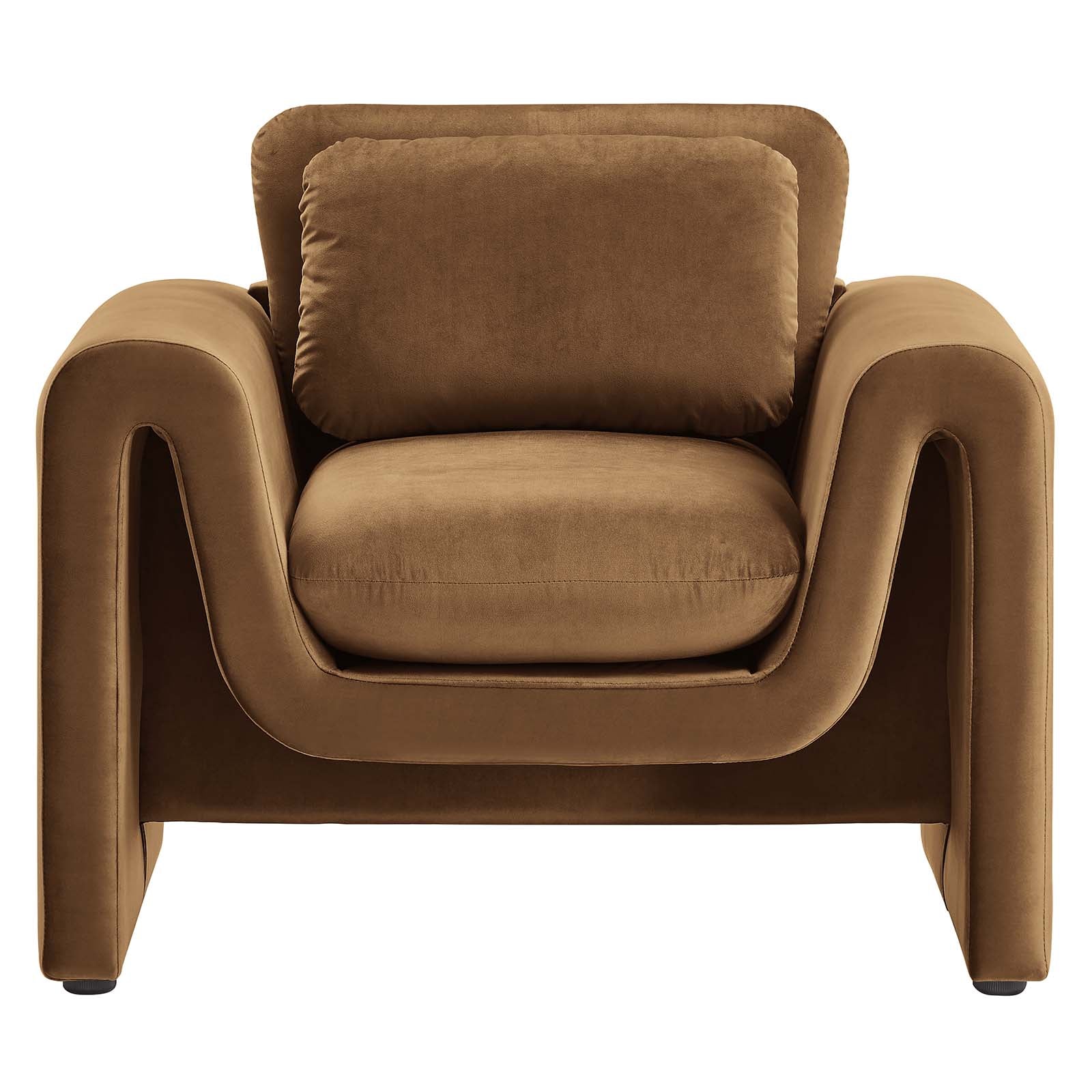 Waverly Performance Velvet Armchair By HouseBean