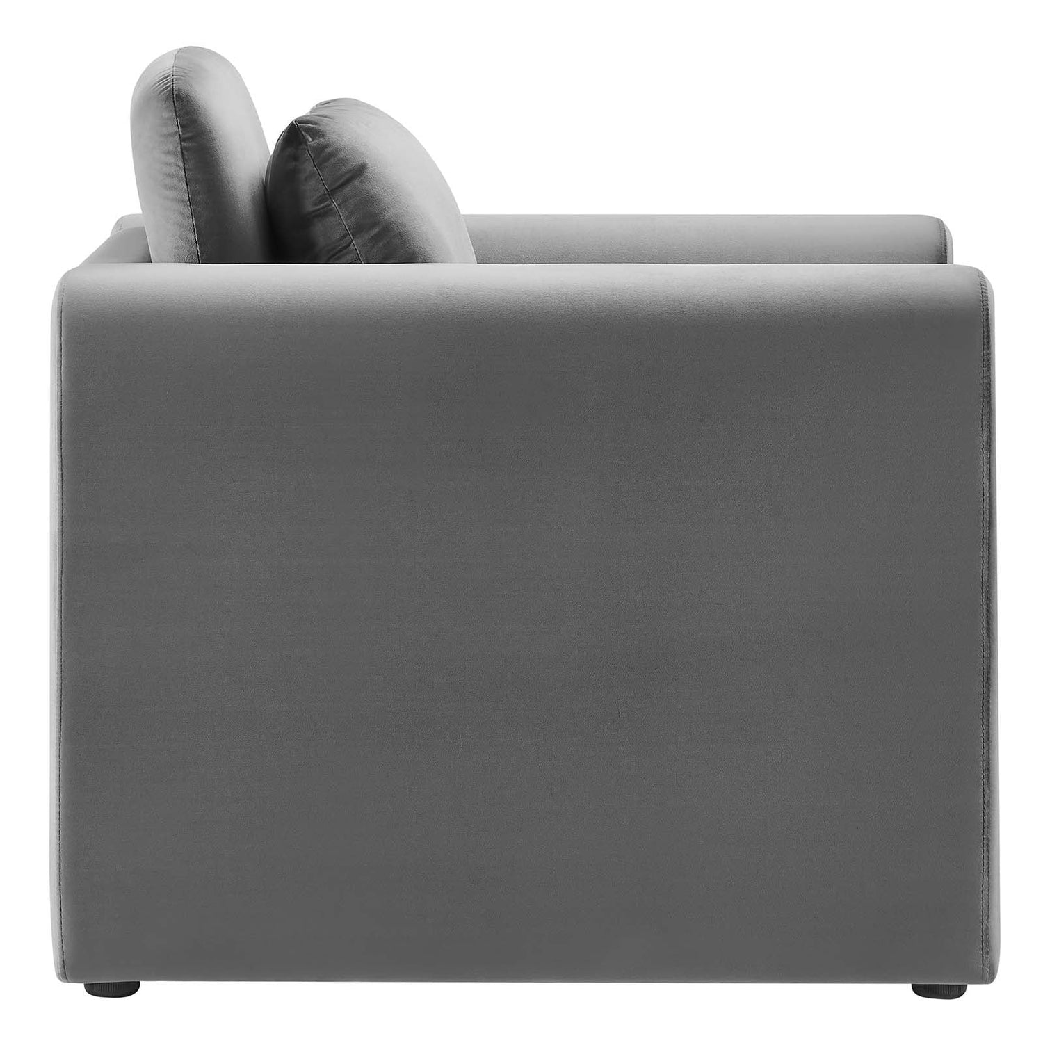 Waverly Performance Velvet Armchair By HouseBean