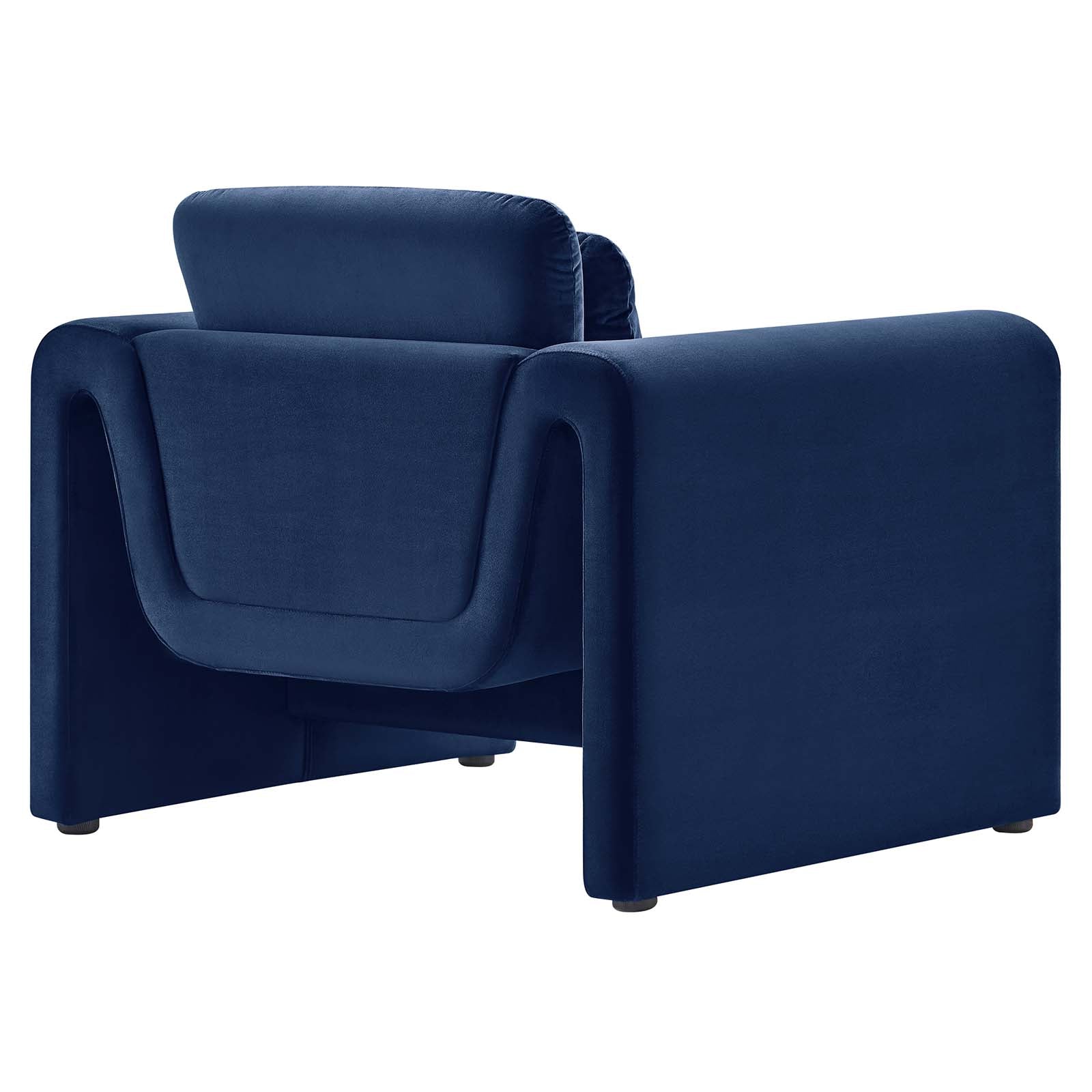 Waverly Performance Velvet Armchair By HouseBean