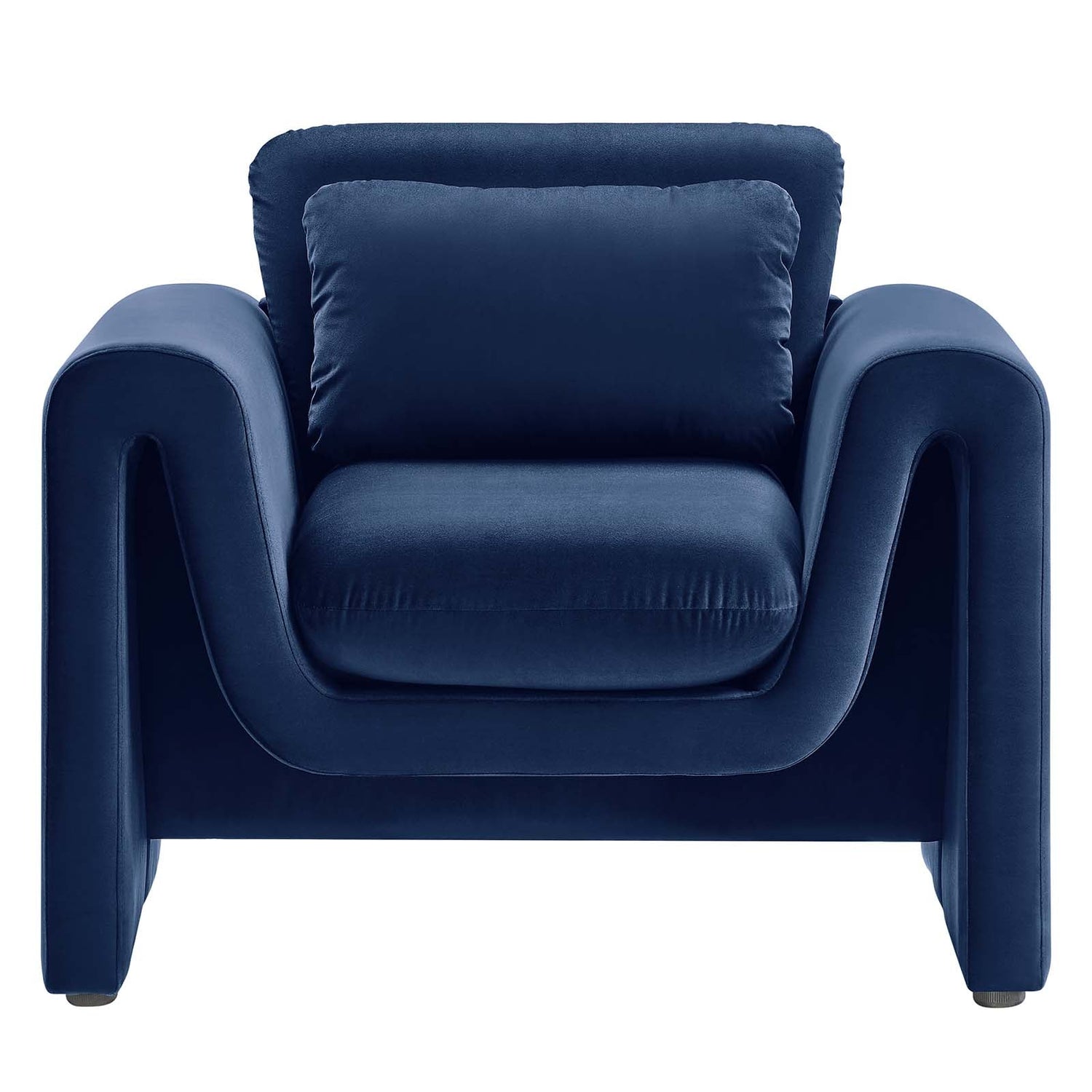 Waverly Performance Velvet Armchair By HouseBean