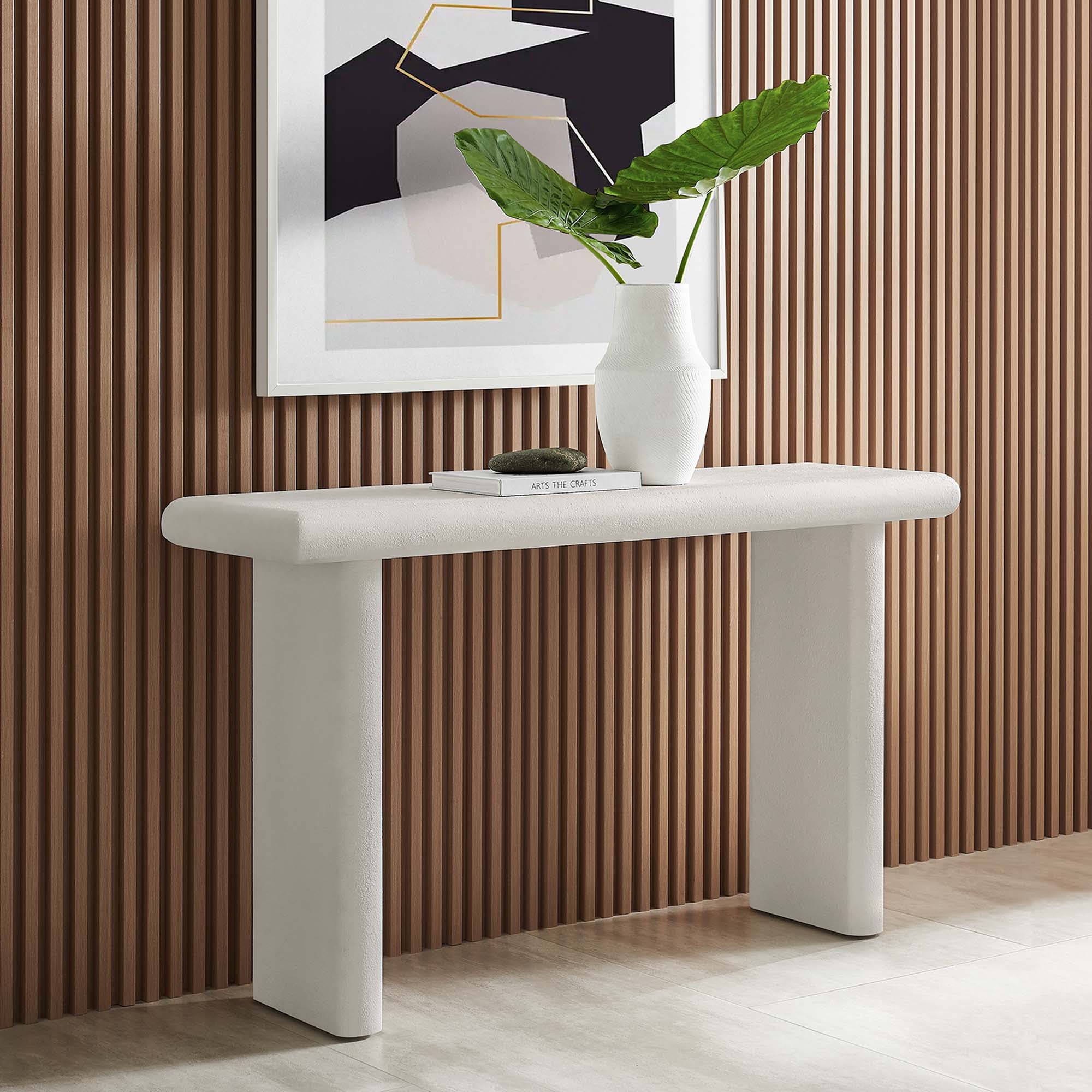 Relic Concrete Textured Console Table by Modway