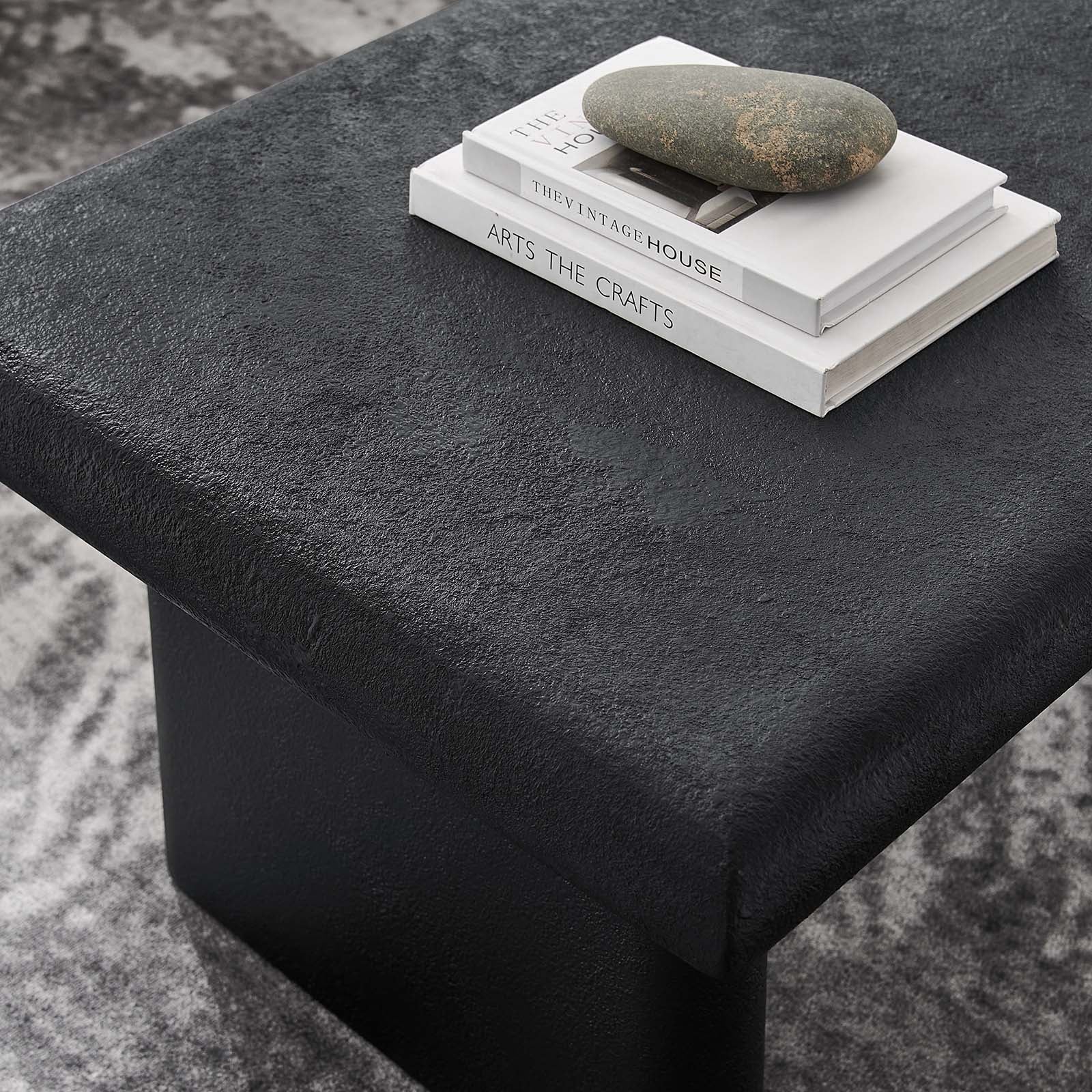 Relic Concrete Textured Coffee Table By HouseBean