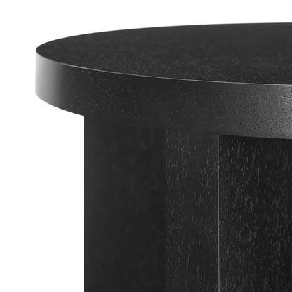 Silas Round Wood Side Table By HouseBean