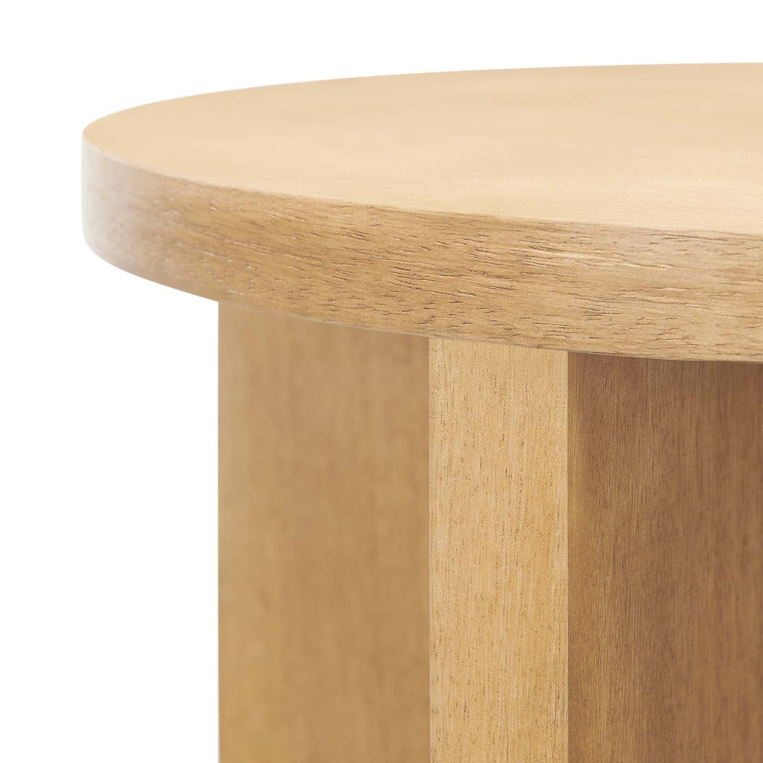 Silas Round Wood Side Table By HouseBean