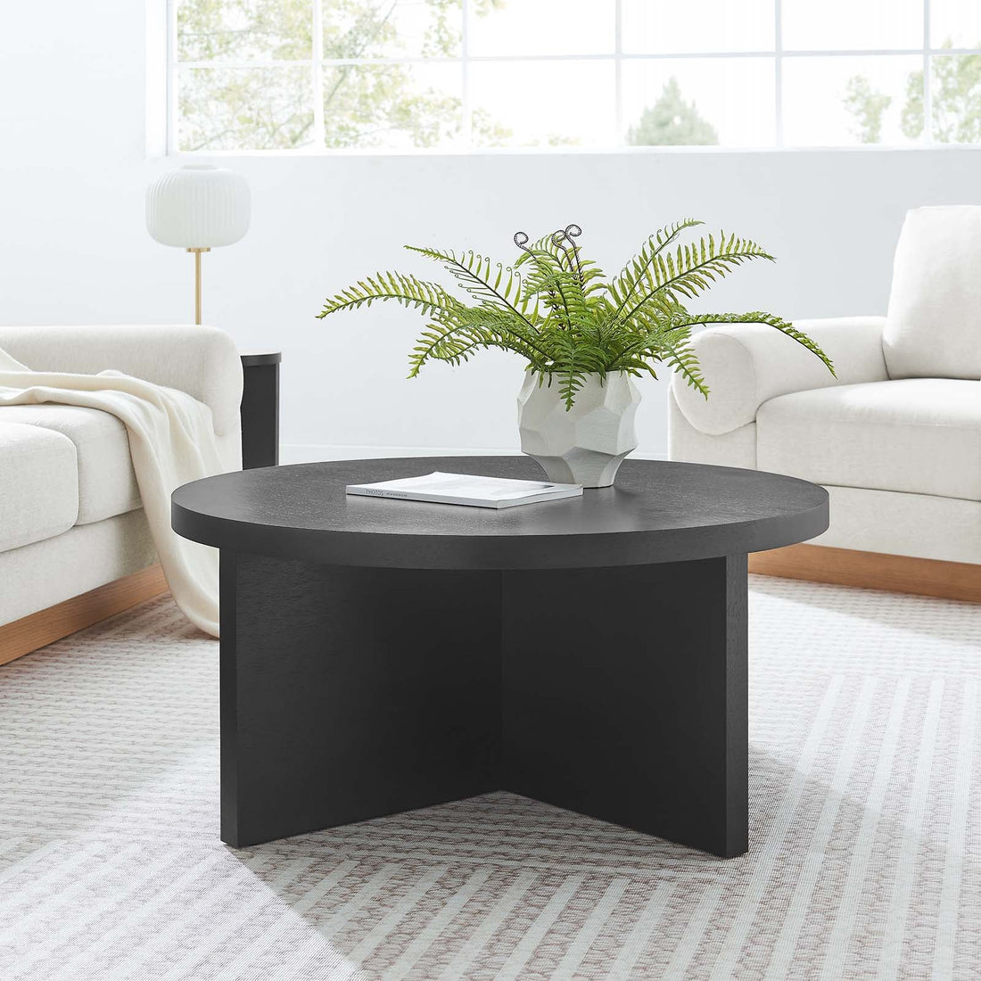 Silas Round Wood Coffee Table By HouseBean