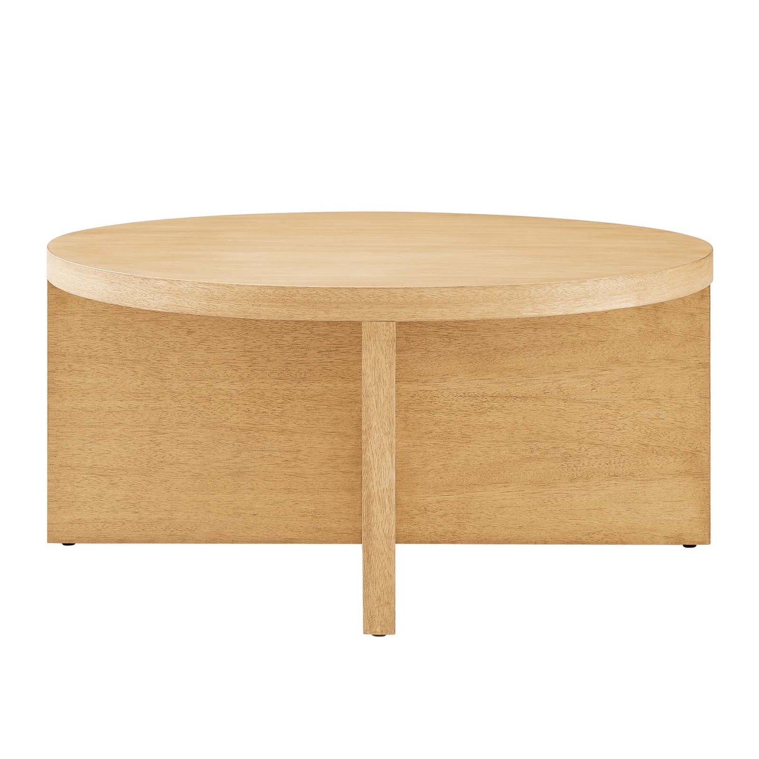 Silas Round Wood Coffee Table By HouseBean