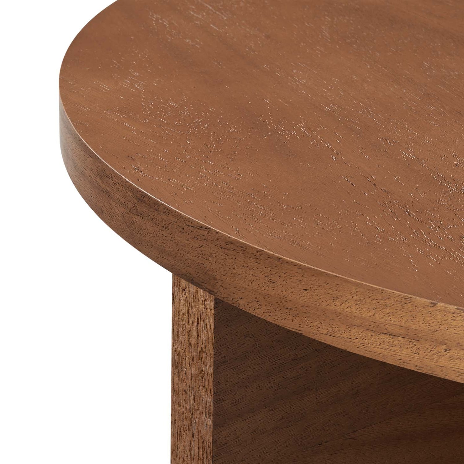 Silas Round Wood Coffee Table By HouseBean