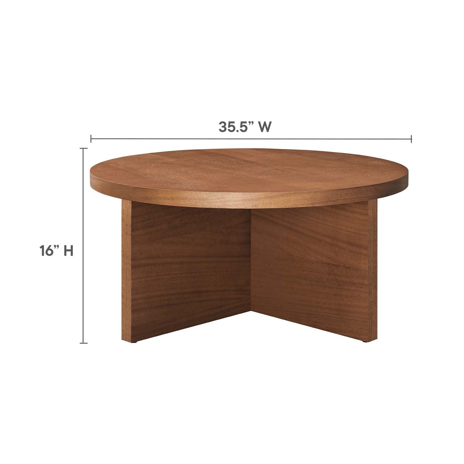 Silas Round Wood Coffee Table By HouseBean