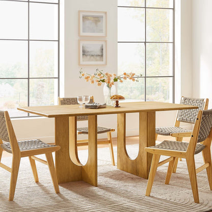 Rivian Rectangular 70&quot; Wood Dining Table By HouseBean