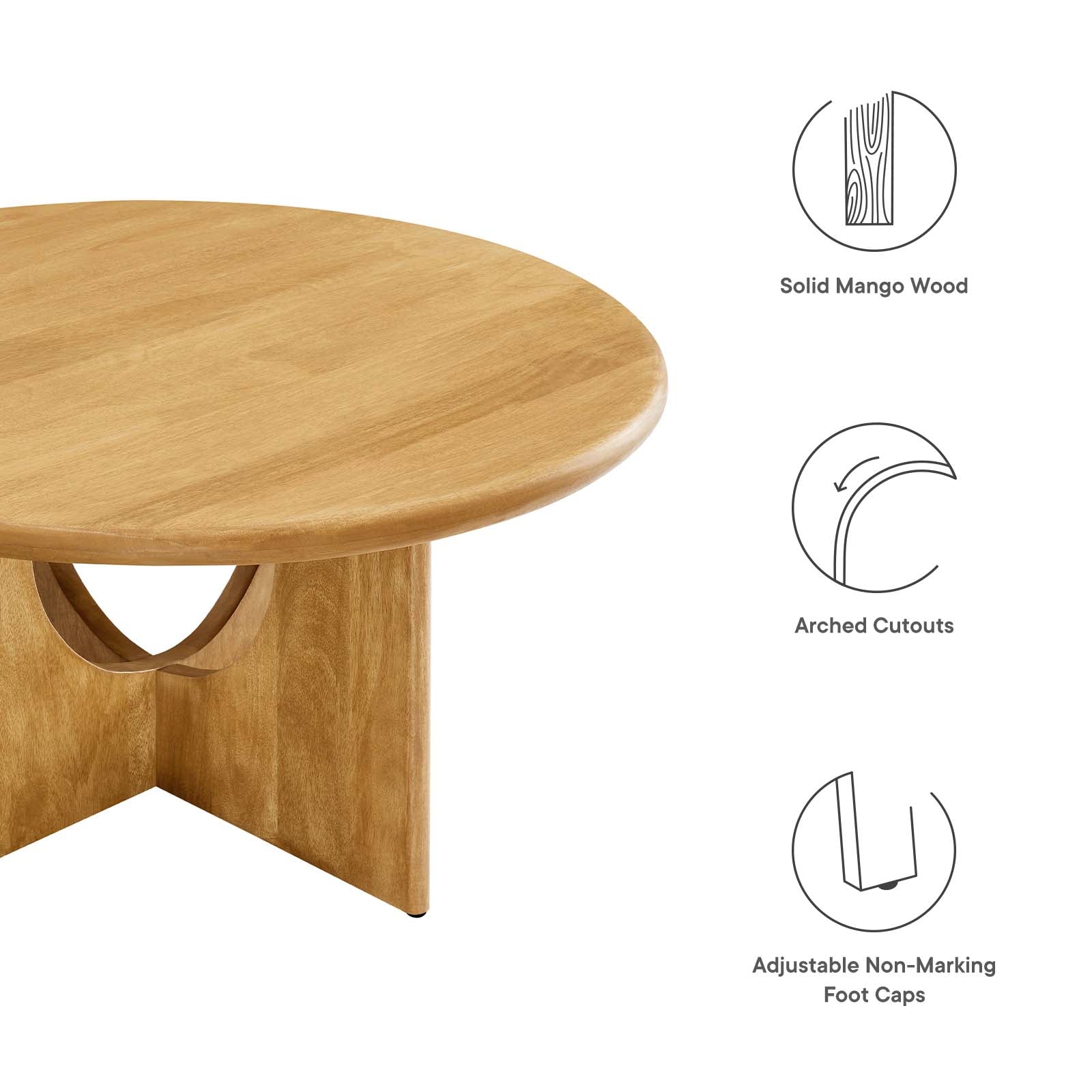 Rivian Round 34&quot; Coffee Table By HouseBean