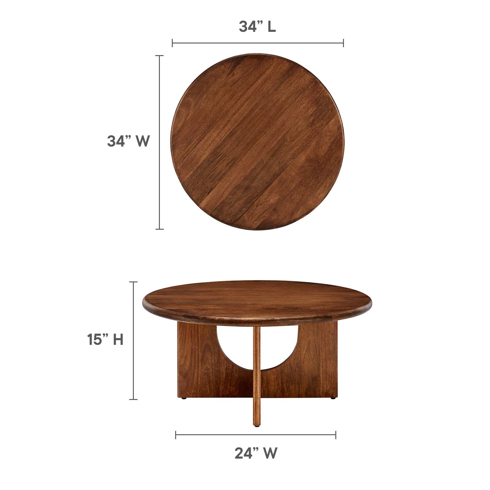 Rivian Round 34&quot; Coffee Table By HouseBean