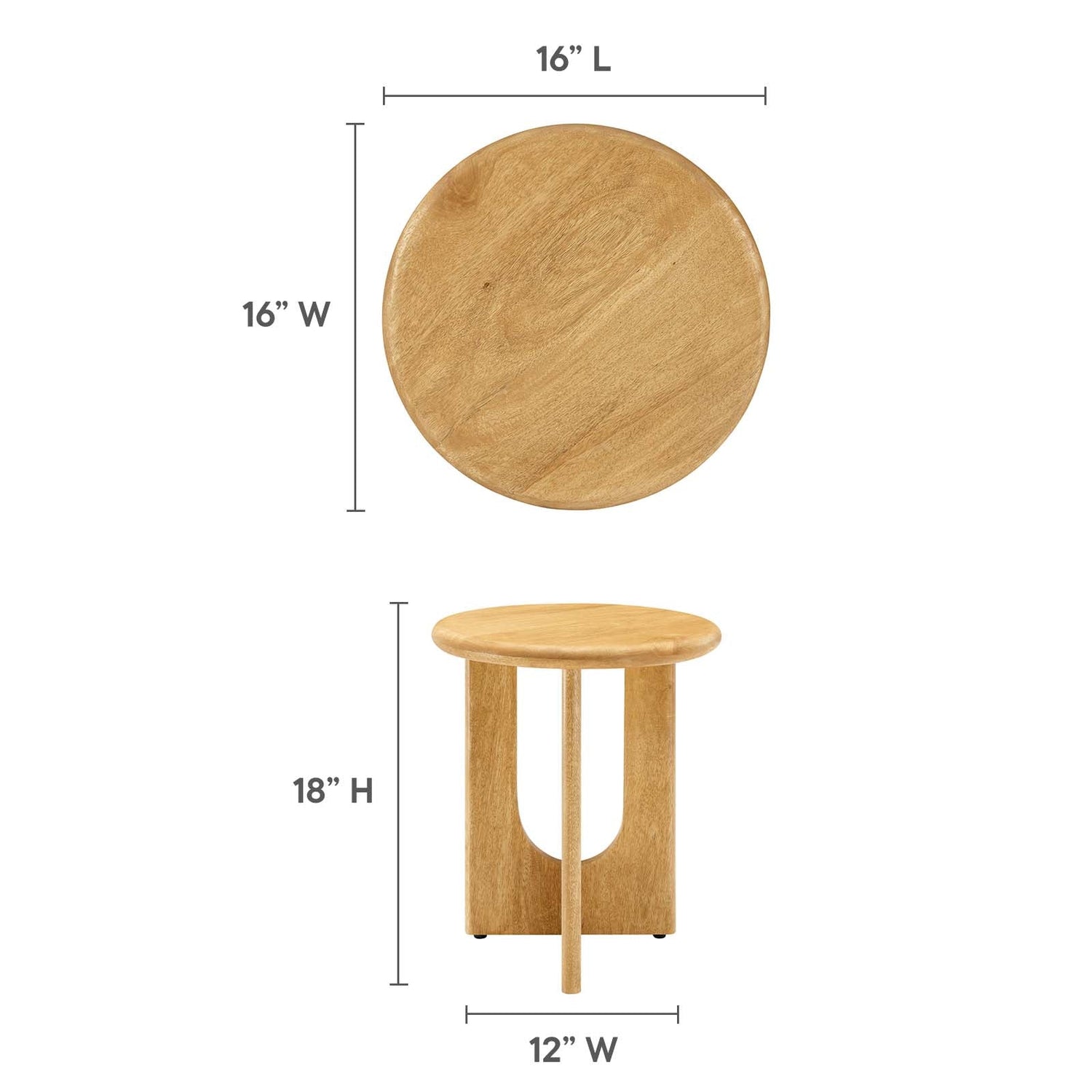 Rivian Round Side Table By HouseBean