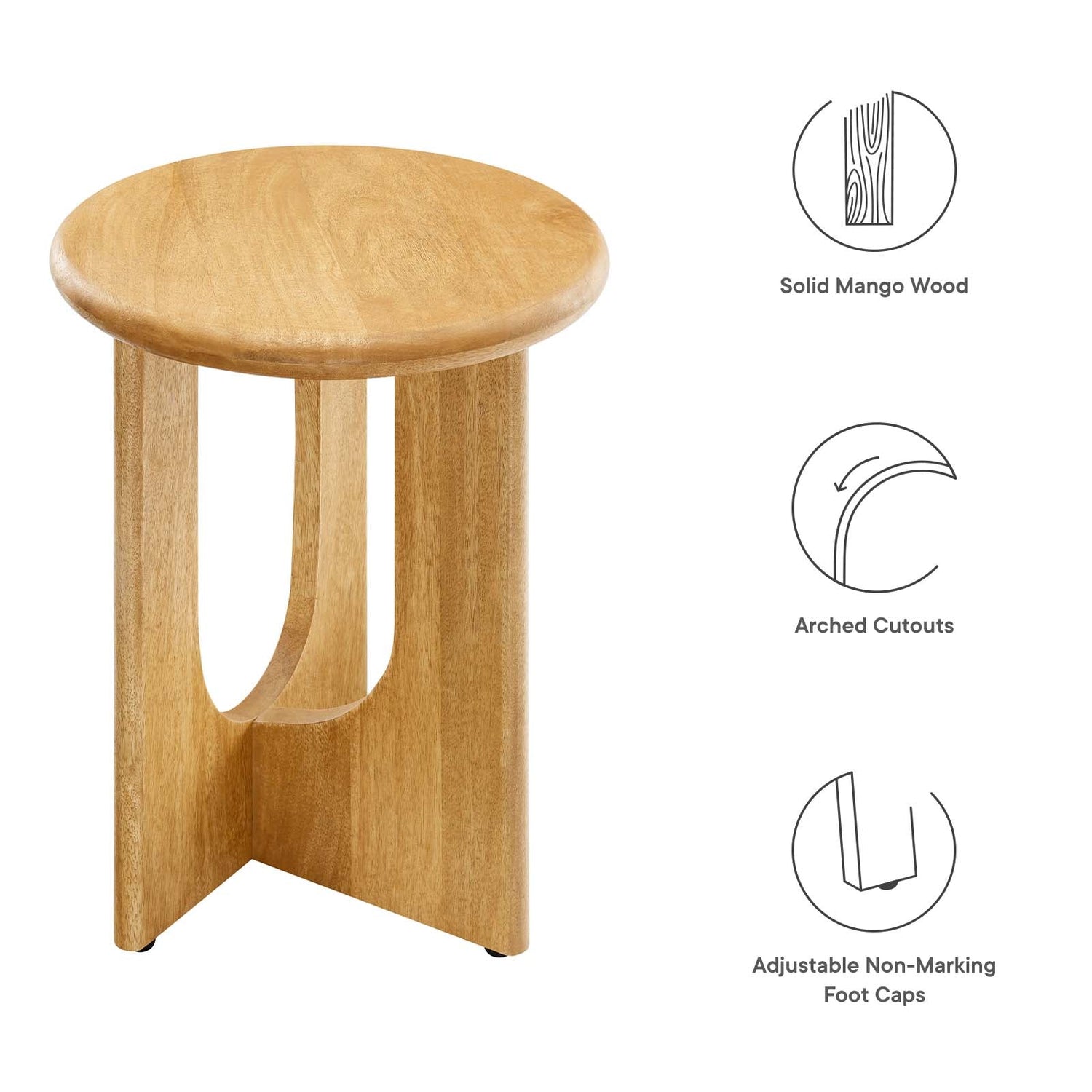 Rivian Round Side Table By HouseBean