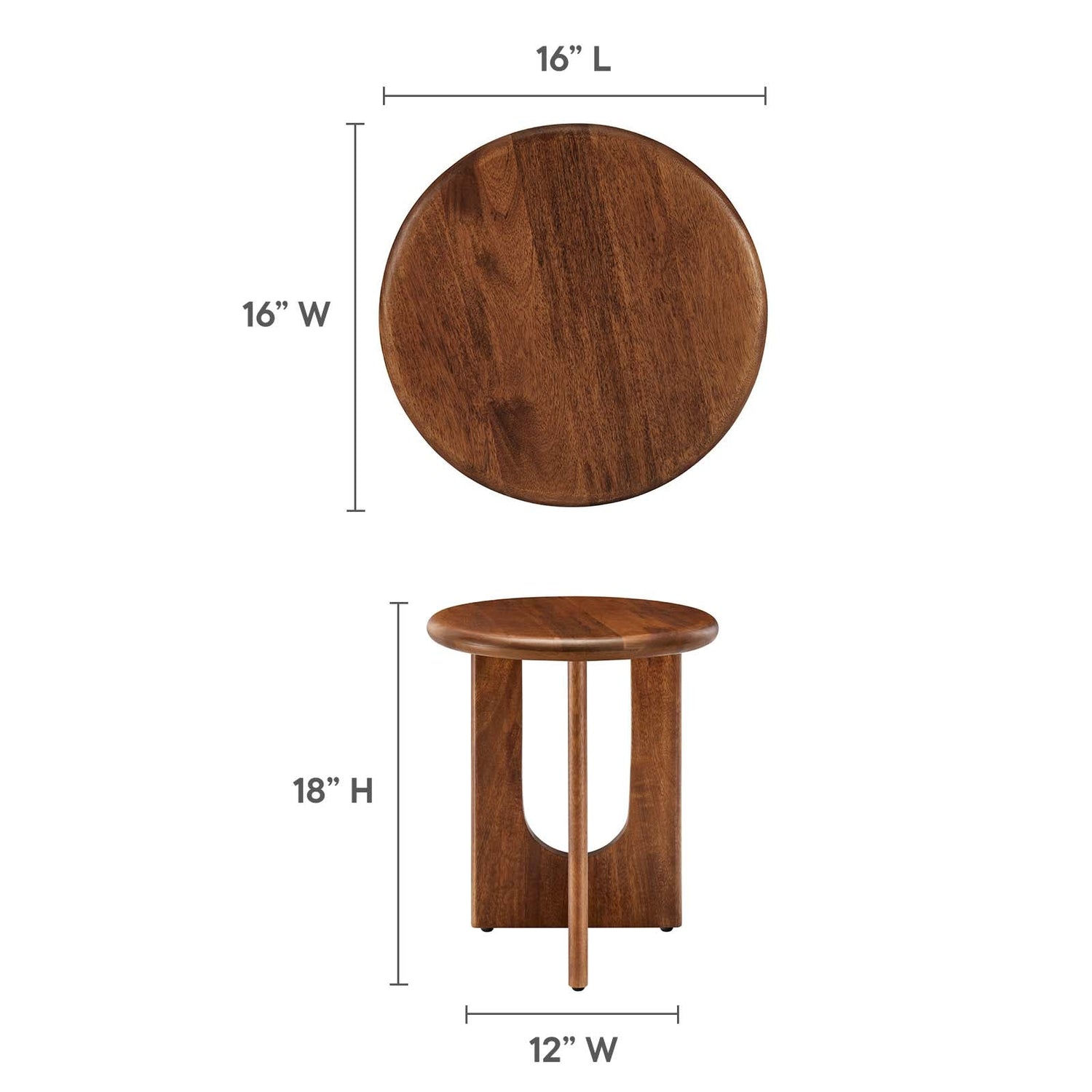 Rivian Round Side Table By HouseBean