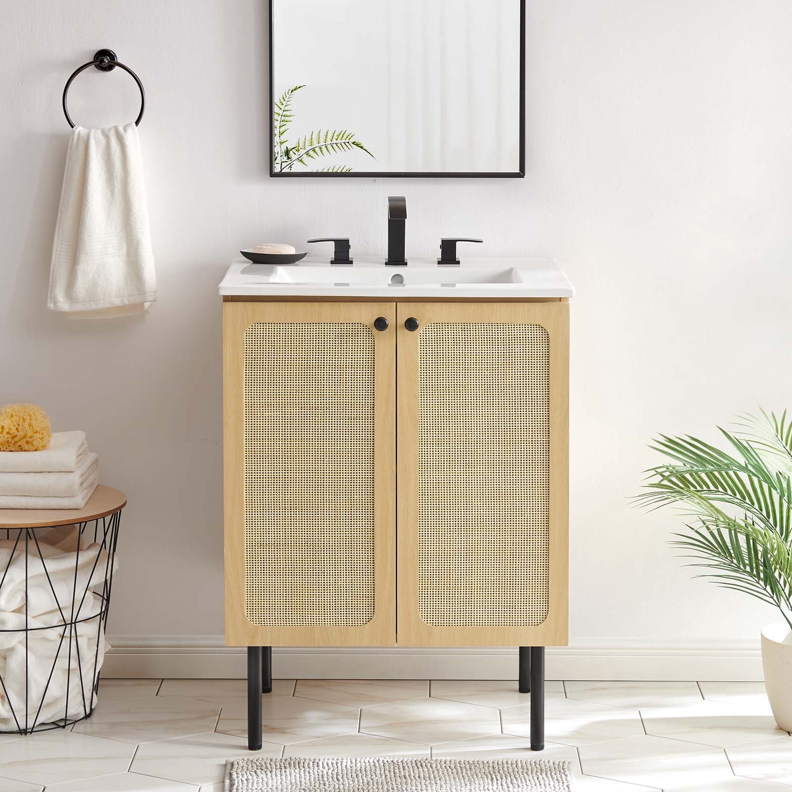 Chaucer 24&quot; Bathroom Vanity Cabinet (Sink Basin Not Included) By HouseBean