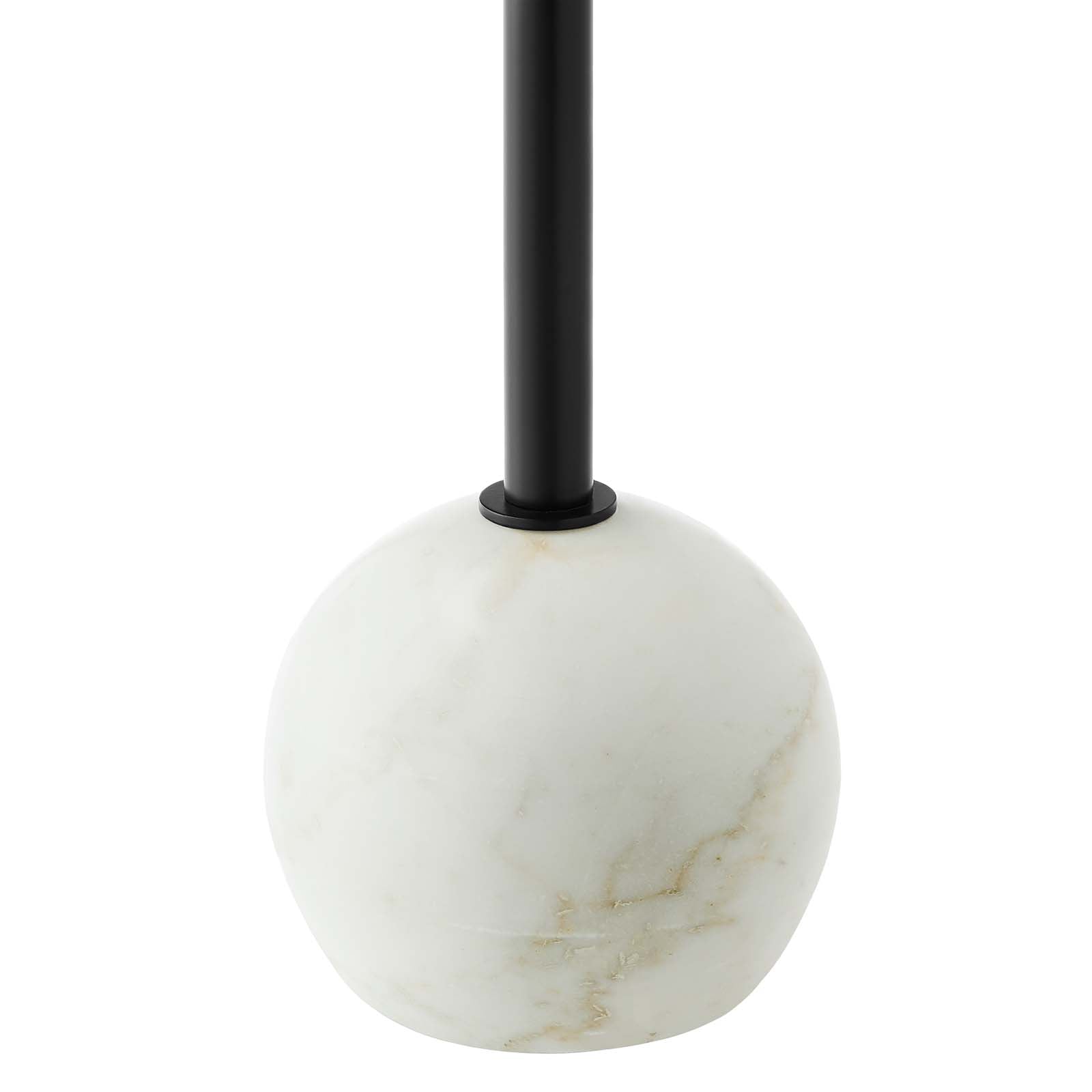 Aliza Round White Marble Side Table By HouseBean