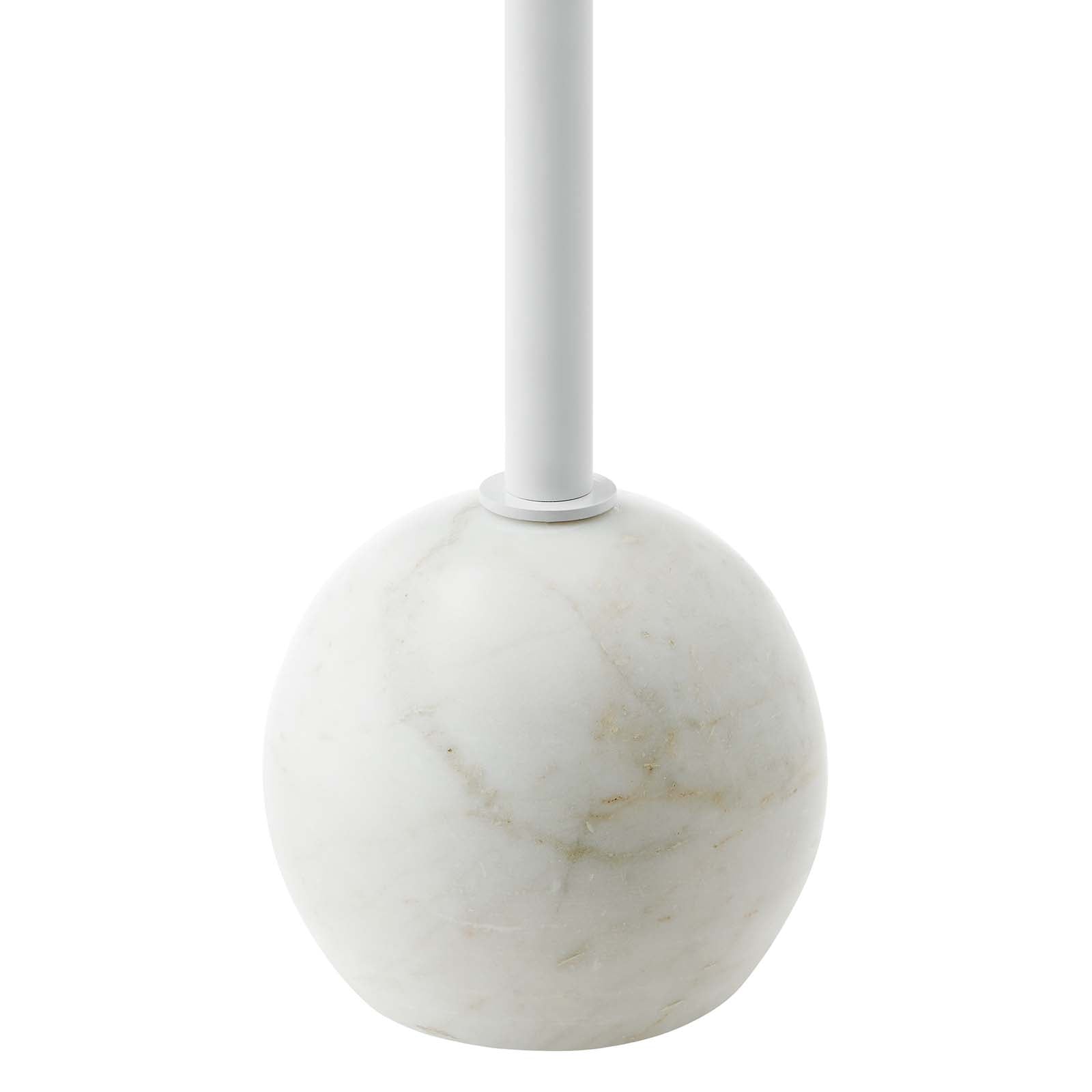 Aliza Round White Marble Side Table By HouseBean