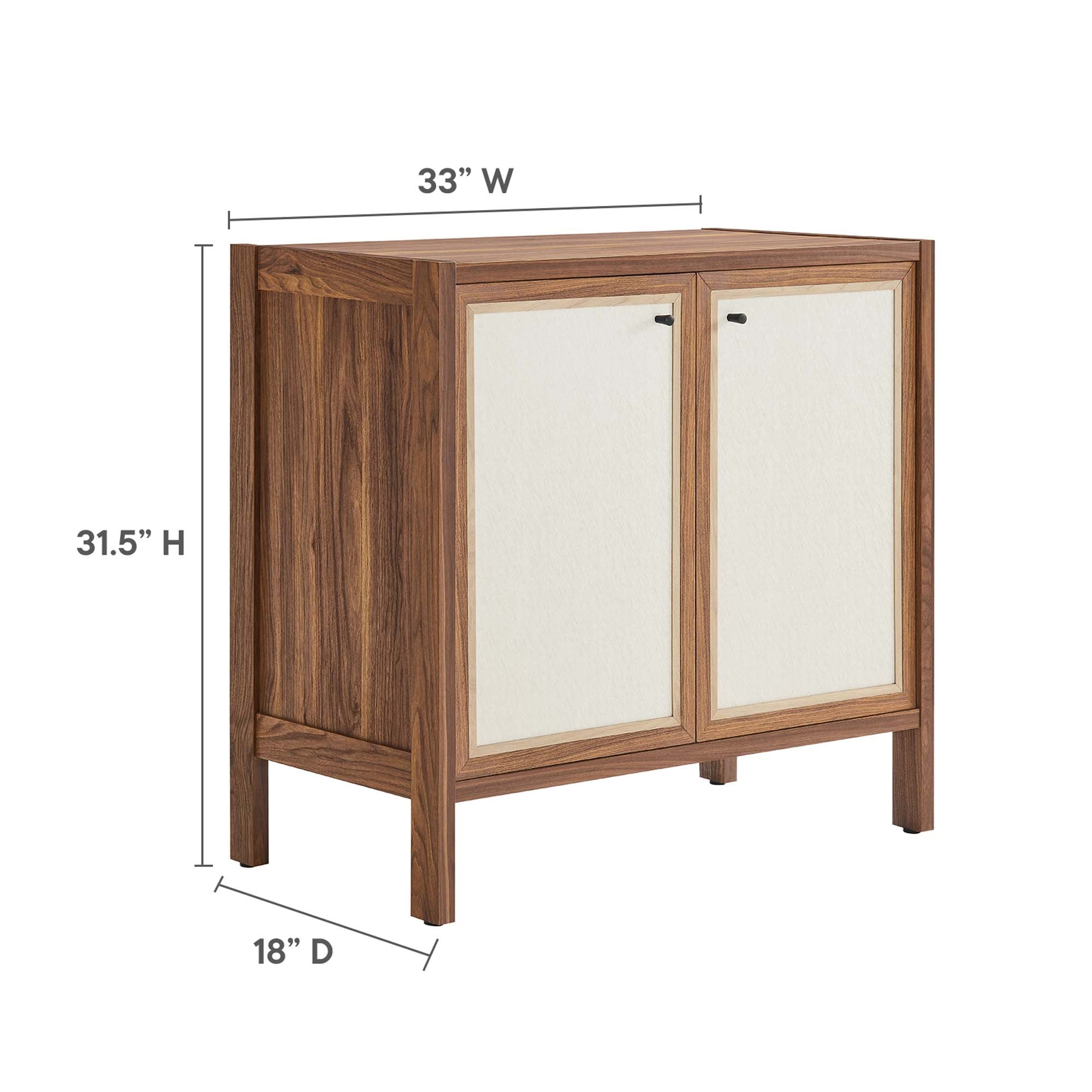 Capri 33&quot; Wood Grain Storage Cabinet by Modway