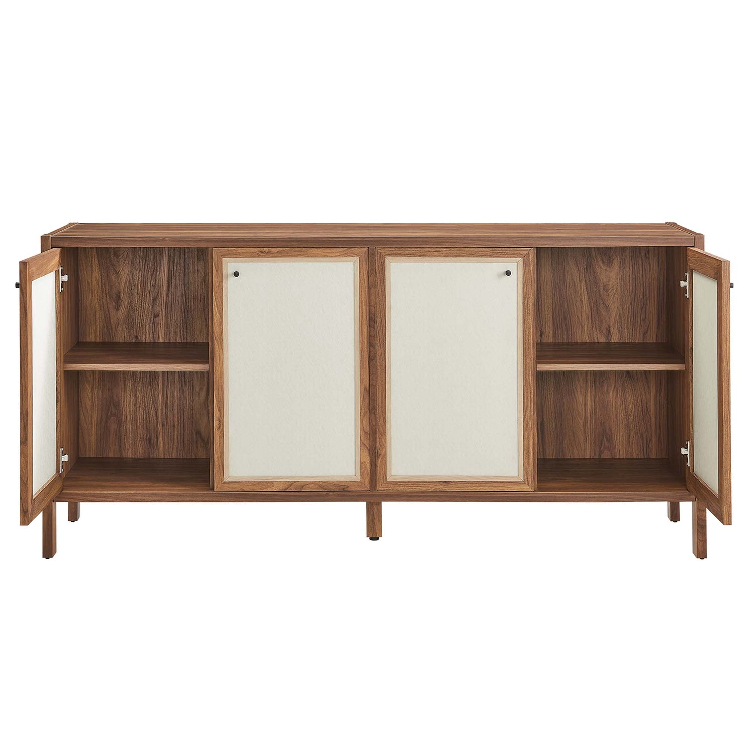 Capri 65&quot; Wood Grain Sideboard Storage Cabinet by Modway