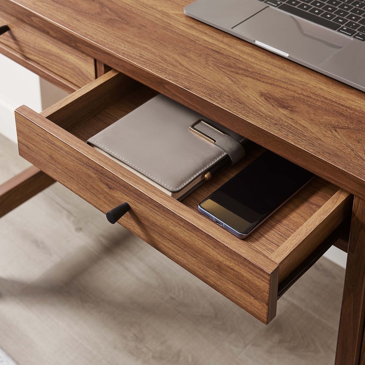 Capri 49&quot; Wood Grain Office Desk by Modway