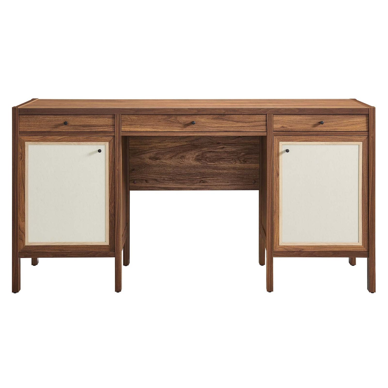 Capri 58&quot; Wood Grain Office Desk By HouseBean